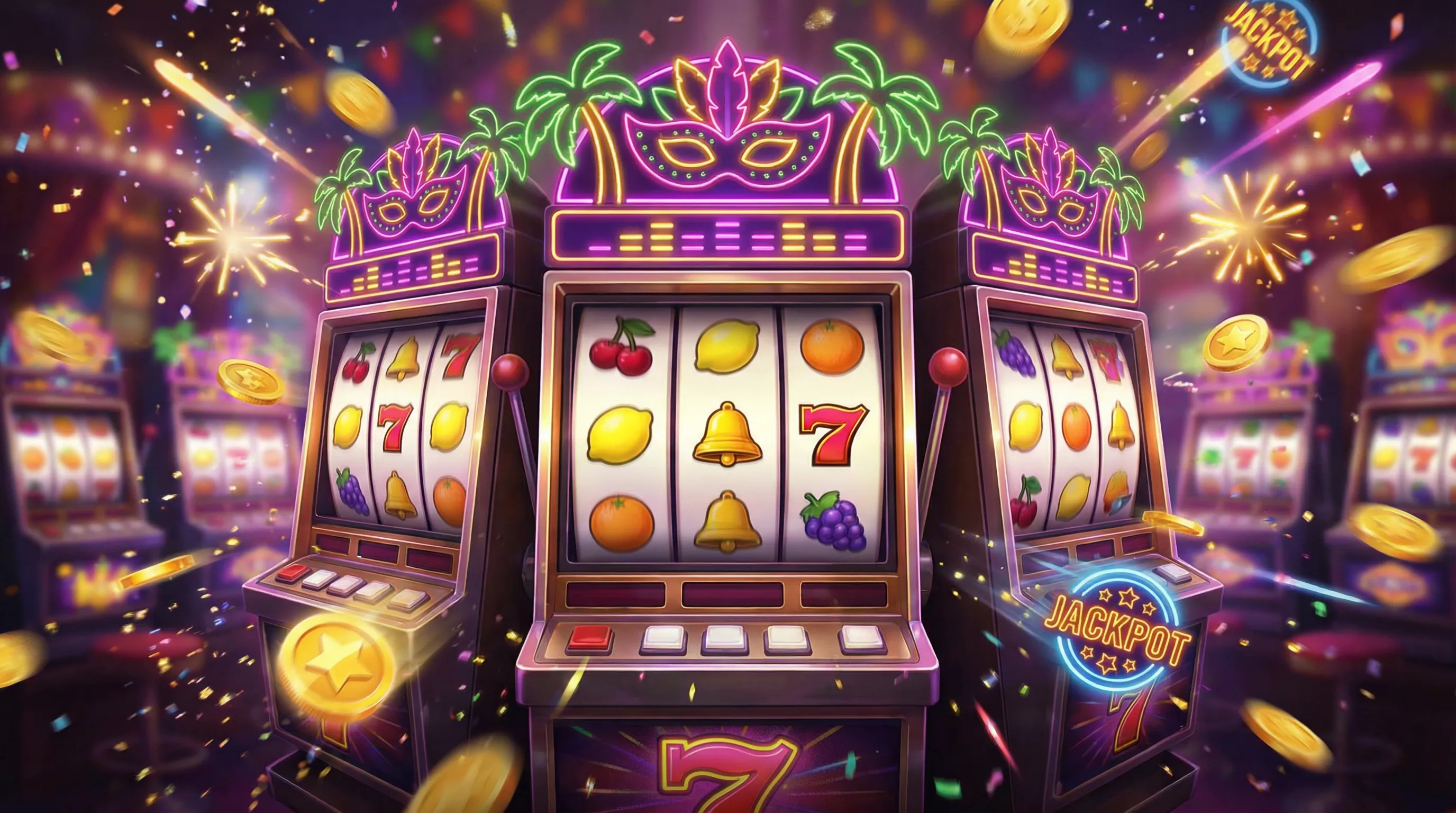 Caça-níqueis Fortune Fruits com símbolos de frutas e jackpot